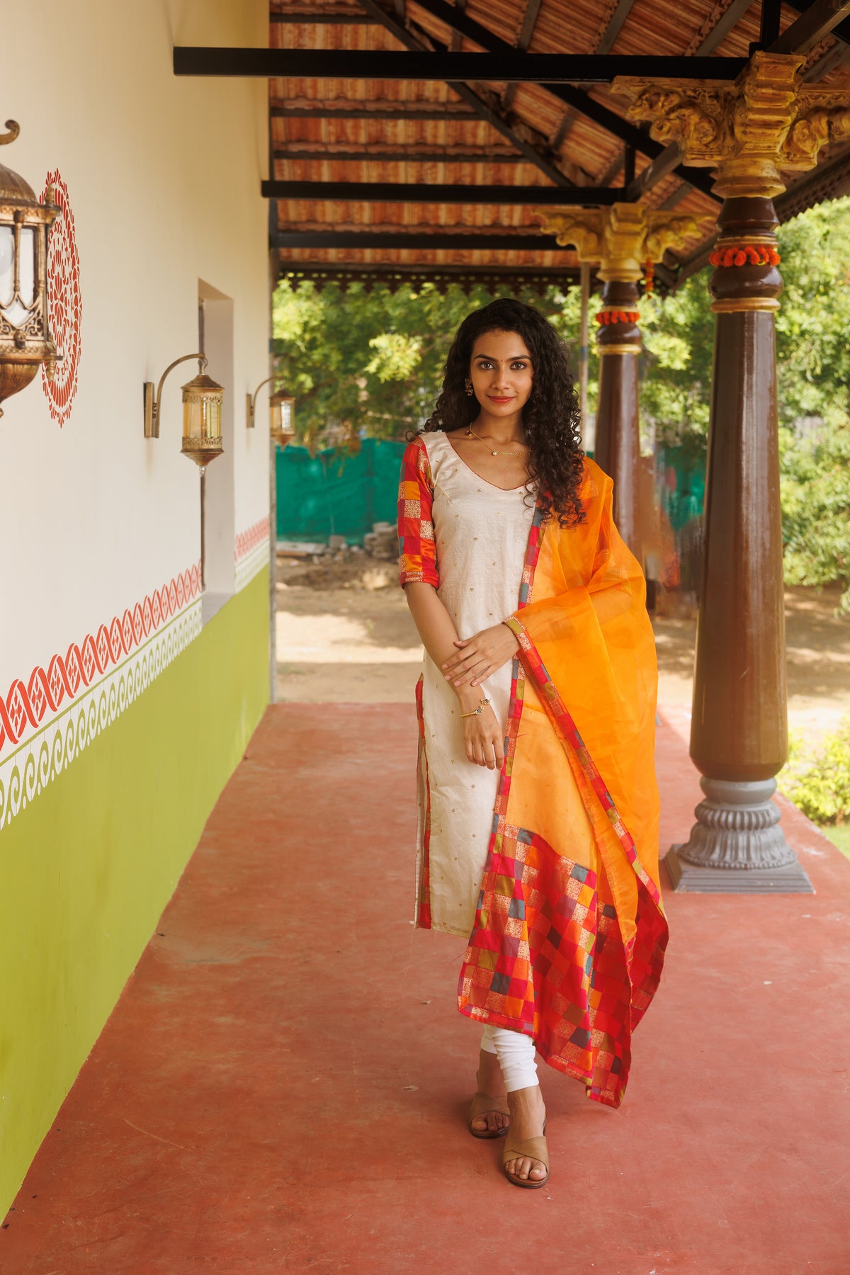Aaryahi Women Rayon White and Red Printed Anarkali Kurta and Pant With  Dupatta at Rs 875 | Bajaj Nagar | Jaipur | ID: 2848941622062